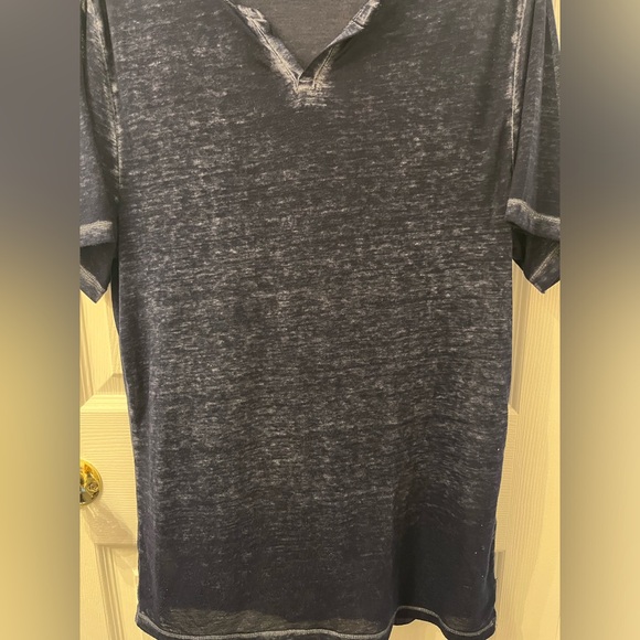 Express Mens Short Sleeve Split Shirt Henley
Navy/Blue - Picture 4 of 8